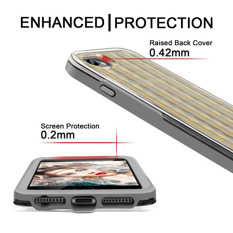 2 in 1 TPU+PC Solid Color Combination Drop For iPhone 8Plus / 7Plus
