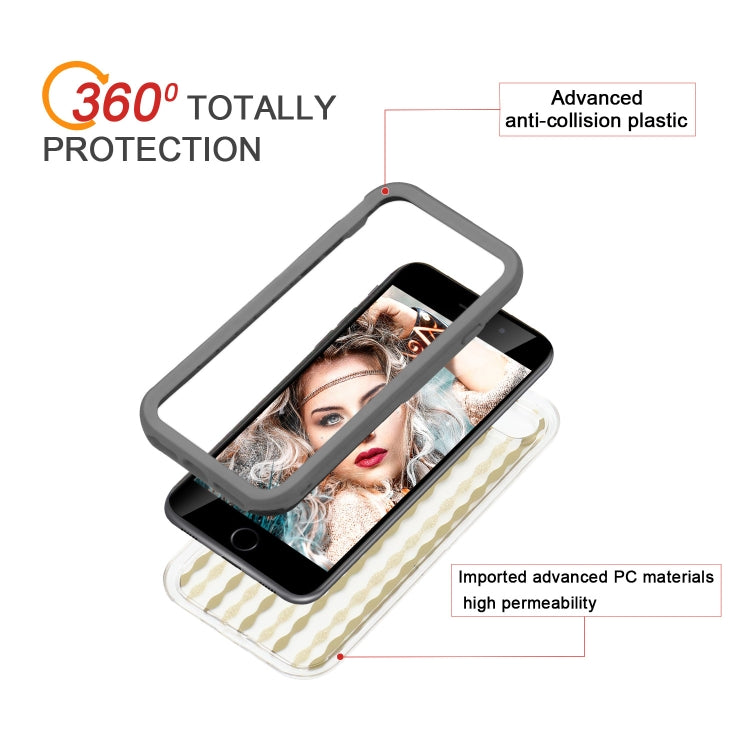 2 in 1 TPU+PC Solid Color Combination Drop For iPhone 8Plus / 7Plus
