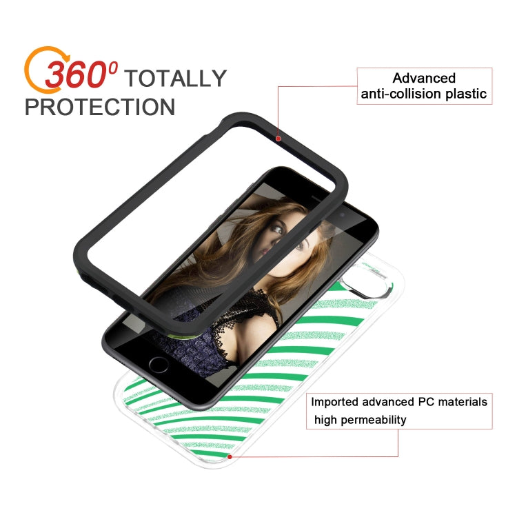 2 in 1 TPU+PC Solid Color Combination Drop For iPhone 8Plus / 7Plus
