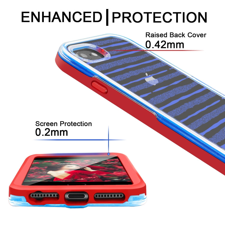 2 in 1 TPU+PC Solid Color Combination Drop For iPhone 8Plus / 7Plus
