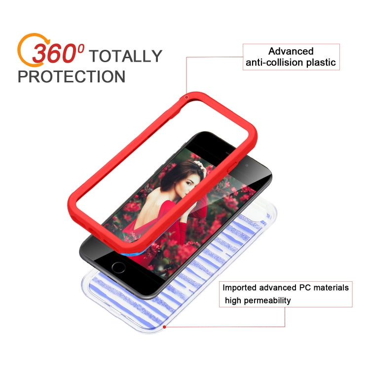 2 in 1 TPU+PC Solid Color Combination Drop For iPhone 8Plus / 7Plus