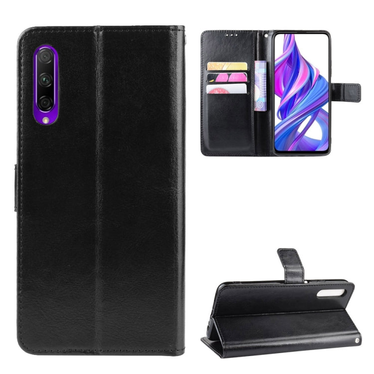 Retro Crazy Horse Texture Horizontal Flip Leather Case for Huawei Honor 9X / Honor 9X Pro, with Holder & Card Slots & Photo Frame