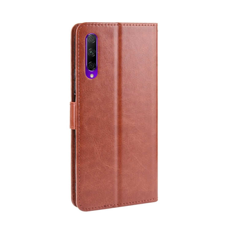 Retro Crazy Horse Texture Horizontal Flip Leather Case for Huawei Honor 9X / Honor 9X Pro, with Holder & Card Slots & Photo Frame