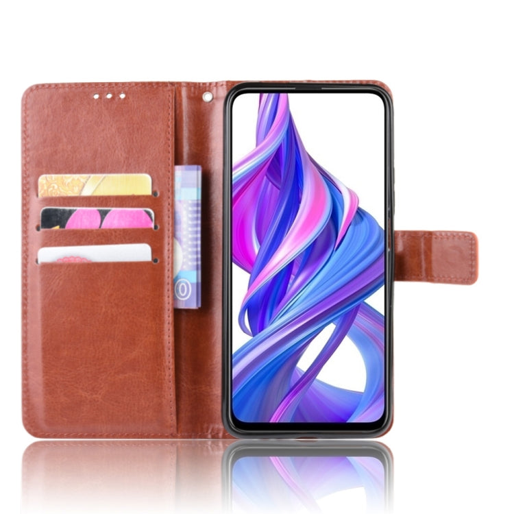 Retro Crazy Horse Texture Horizontal Flip Leather Case for Huawei Honor 9X / Honor 9X Pro, with Holder & Card Slots & Photo Frame