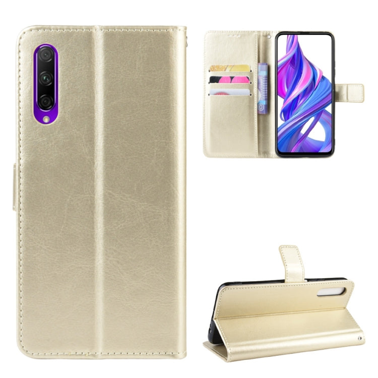 Retro Crazy Horse Texture Horizontal Flip Leather Case for Huawei Honor 9X / Honor 9X Pro, with Holder & Card Slots & Photo Frame