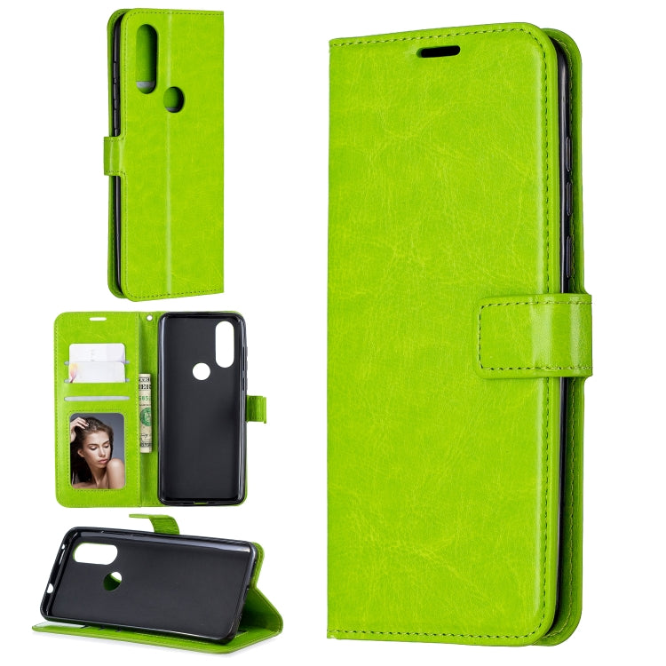 Crazy Horse Texture Horizontal Flip Leather Case with Holder & Card Slots & Wallet & Photo Frame For Moto One Vision