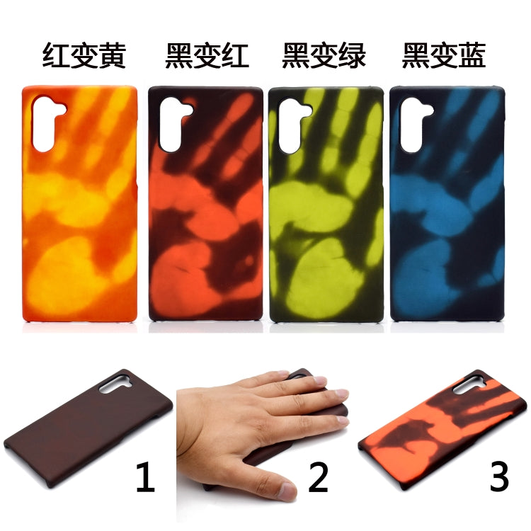 Paste Skin + PC Thermal Sensor Discoloration Protective Back Cover Case For Galaxy Note10