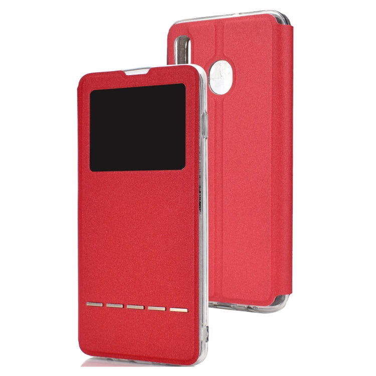 Golden Beach Window with Bracket Mobile Phone Holster Smart Sliding Button Answering Phone for Galaxy A20 / A30
