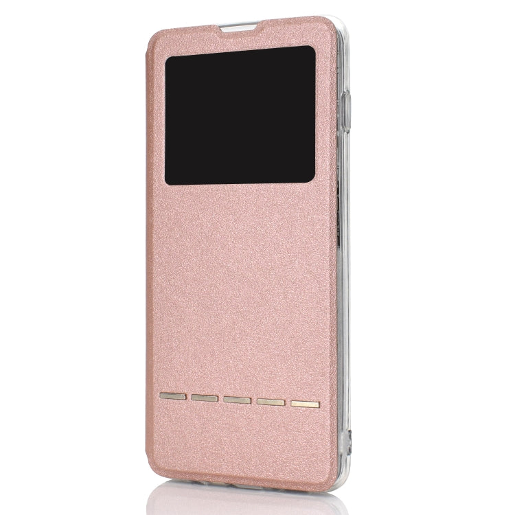 Golden Beach Window with Bracket Mobile Phone Holster Smart Sliding Button Answering Phone for Galaxy A20 / A30