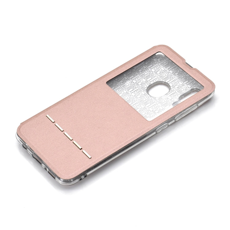 Golden Beach Window with Bracket Mobile Phone Holster Smart Sliding Button Answering Phone for Galaxy A20 / A30