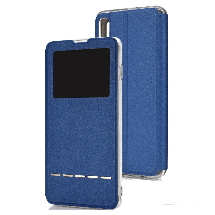 Golden Beach Window with Bracket Mobile Phone Holster Smart Sliding Button Answering Phone for Samsung Galaxy A50