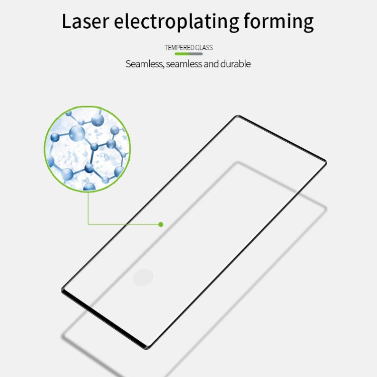 MOFI 9H 3D Explosion Proof Thermal Bending Full Screen Covered With Tempered Glass Film for Galaxy note10(Black)