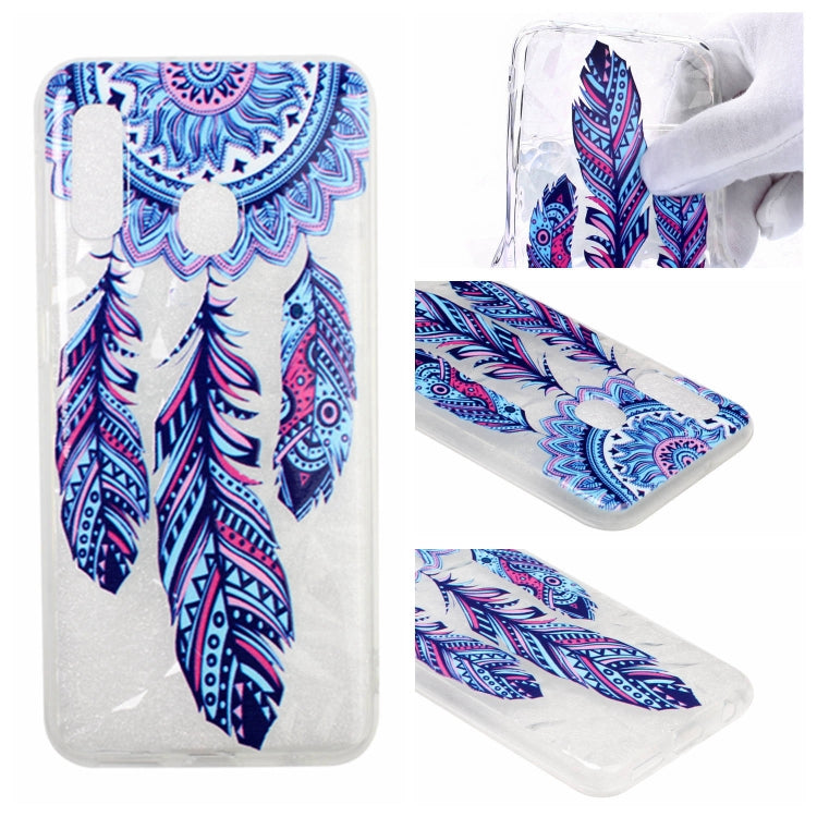 Diamond Pattern Painted TPU Protective Case for Samsung Galaxy A20e