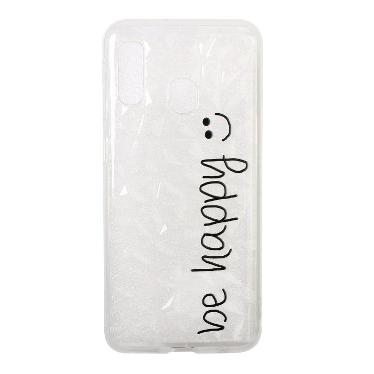 Diamond Pattern Painted TPU Protective Case for Samsung Galaxy A20e