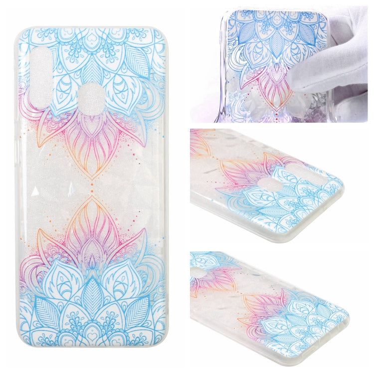 Diamond Pattern Painted TPU Protective Case for Samsung Galaxy A20e