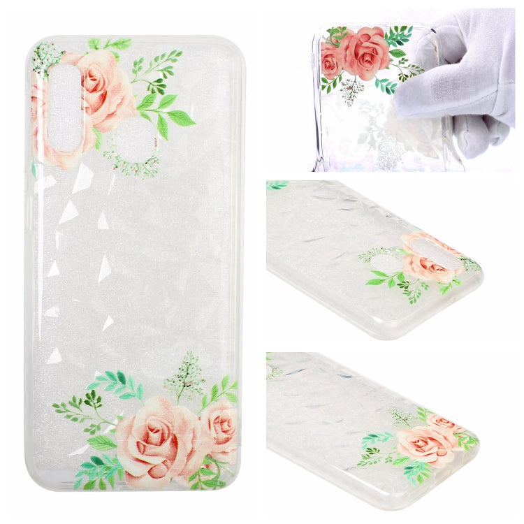 Diamond Pattern Painted TPU Protective Case for Samsung Galaxy A20e