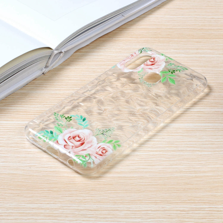 Diamond Pattern Painted TPU Protective Case for Samsung Galaxy A20e