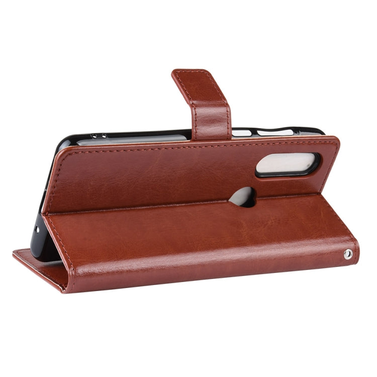 Retro Crazy Horse Texture Horizontal Flip Leather Case for Motorola One Action , with Holder & Card Slots & Photo Frame