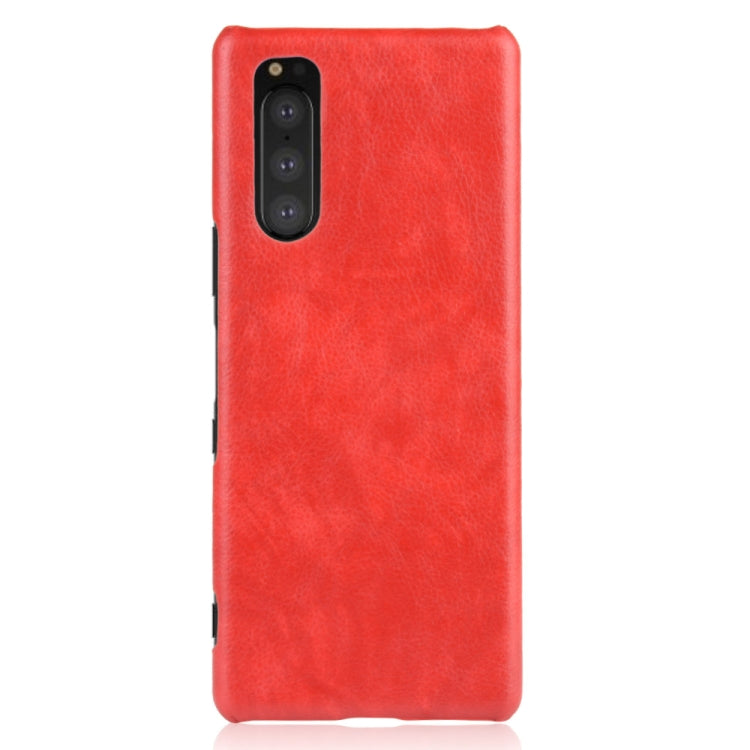Shockproof Litchi Texture PC + PU Case For Sony Xperia 5