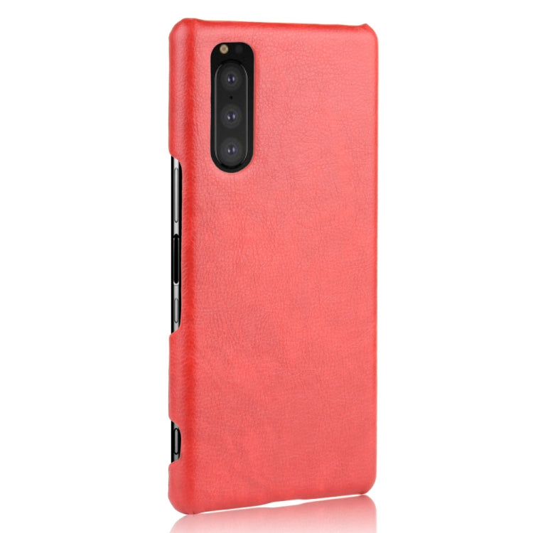 Shockproof Litchi Texture PC + PU Case For Sony Xperia 5