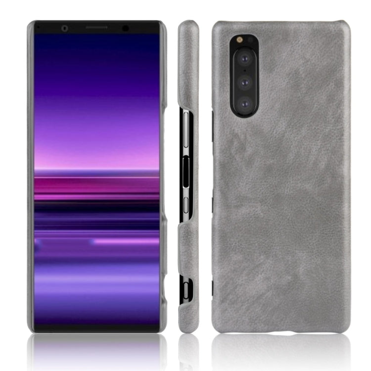 Shockproof Litchi Texture PC + PU Case For Sony Xperia 5