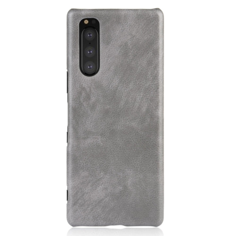 Shockproof Litchi Texture PC + PU Case For Sony Xperia 5