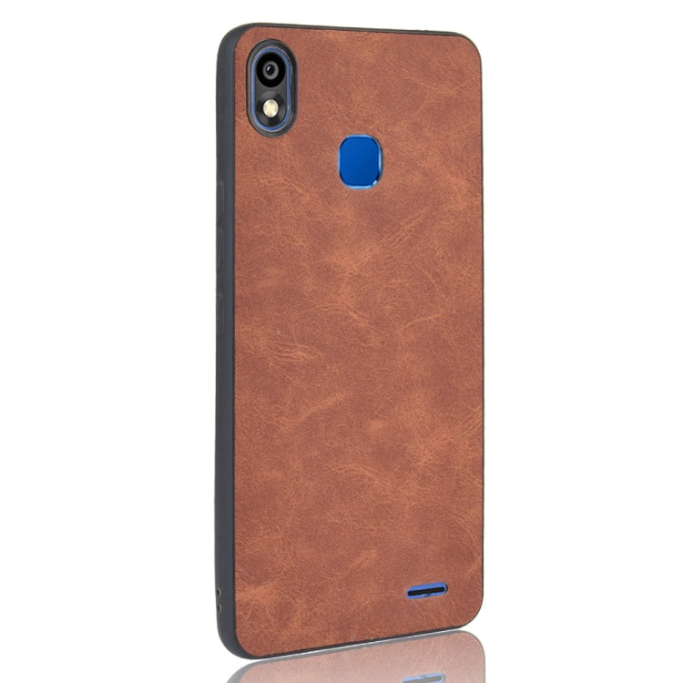 Shockproof Sheep Skin PC + PU + TPU Case For Infinix Smart 2 HD / X609(Brown)