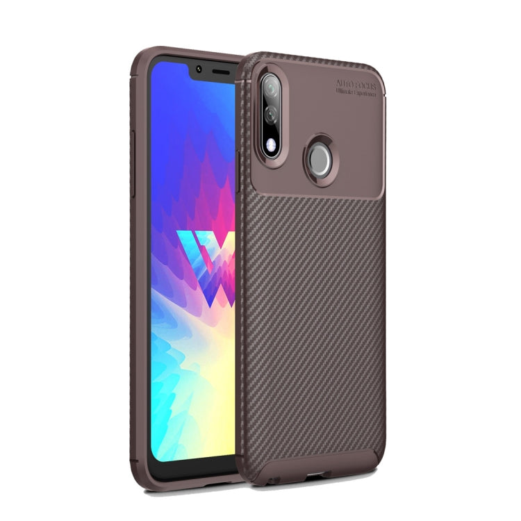 Beetle Series Carbon Fiber Texture Shockproof TPU Case for LG W10