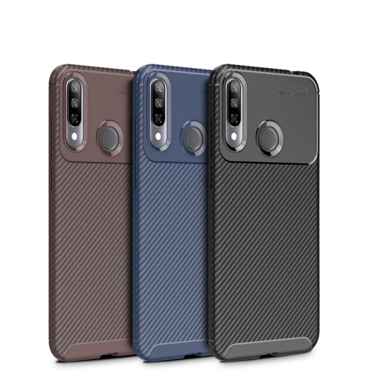 Beetle Series Carbon Fiber Texture Shockproof TPU Case for LG W30(Black)