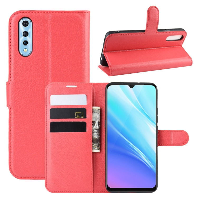 Litchi Texture Horizontal Flip Leather Case for VIVO Y7s / IQOO Neo , with Wallet & Holder & Card Slots