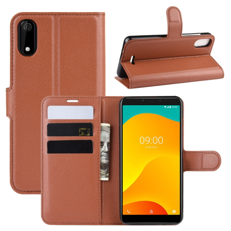 Litchi Texture Horizontal Flip Leather Case for Wiko Sunny 4 Plus, with Wallet & Holder & Card Slots