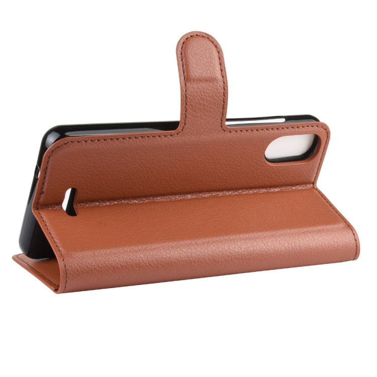 Litchi Texture Horizontal Flip Leather Case for Wiko Sunny 4 Plus, with Wallet & Holder & Card Slots