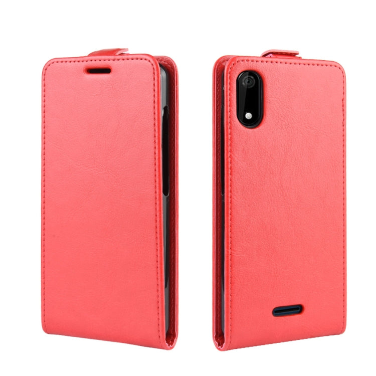 Crazy Horse Vertical Flip Leather Protective Case for Wiko Sunny 4 Plus
