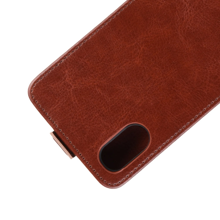 Crazy Horse Vertical Flip Leather Protective Case for Wiko Sunny 4 Plus