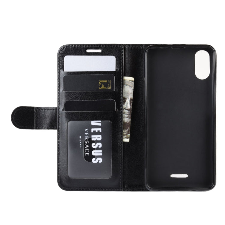 R64 Texture Single Fold Horizontal Flip Leather Case for Wiko Sunny 4 Plus , with Holder & Card Slots & Wallet