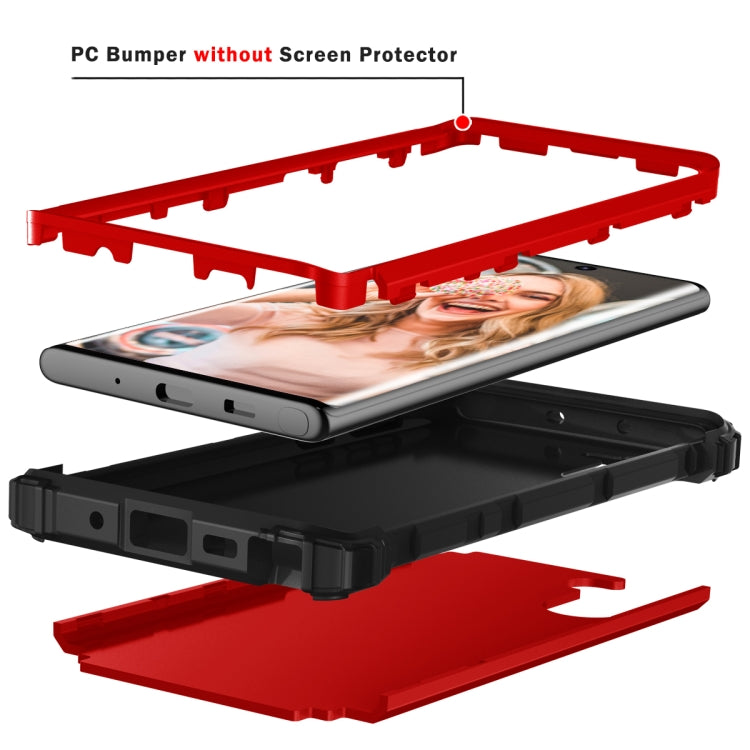 PC+ Silicone Three-piece Anti-drop Protection Case for Galaxy Note10