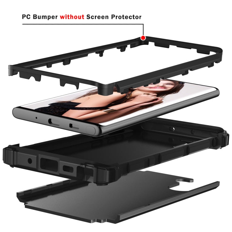 PC+ Silicone Three-piece Anti-drop Protection Case for Galaxy Note10