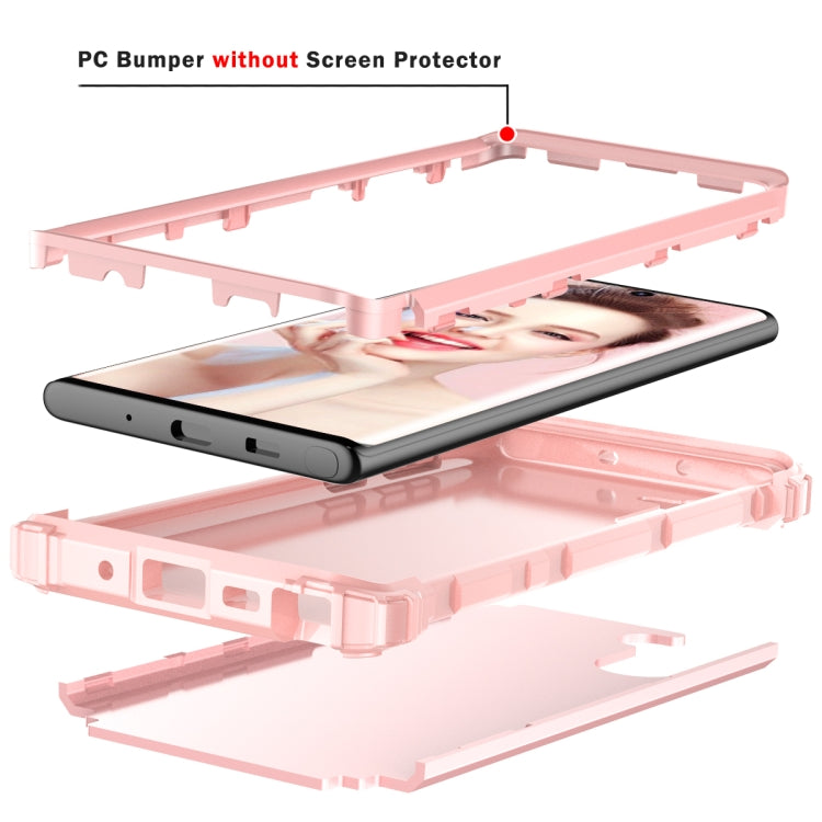 PC+ Silicone Three-piece Anti-drop Protection Case for Galaxy Note10