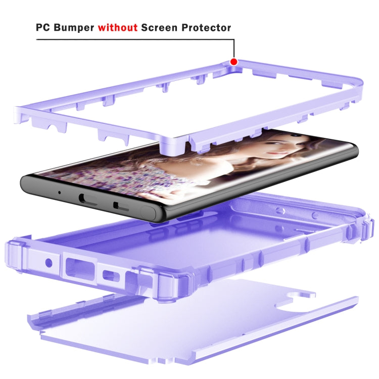 PC+ Silicone Three-piece Anti-drop Protection Case for Galaxy Note10