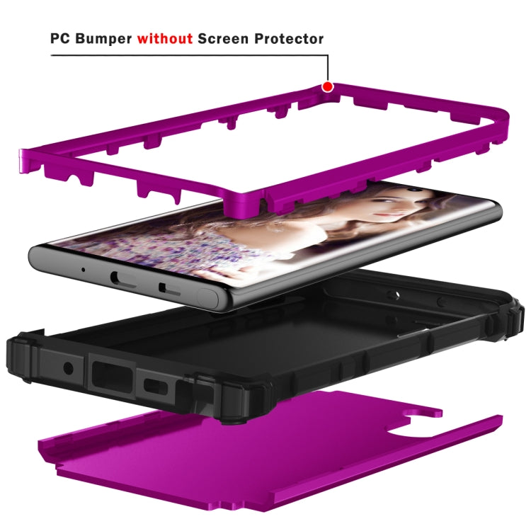 PC+ Silicone Three-piece Anti-drop Protection Case for Galaxy Note10