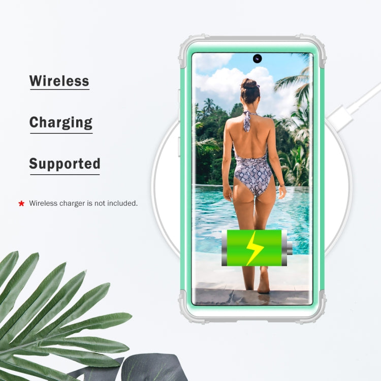 PC+ Silicone Three-piece Anti-drop Protection Case for Galaxy Note10+