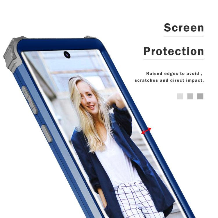 PC+ Silicone Three-piece Anti-drop Protection Case for Galaxy Note10+