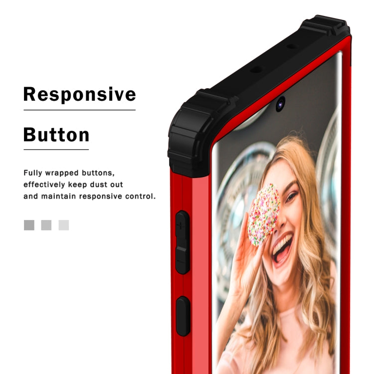 PC+ Silicone Three-piece Anti-drop Protection Case for Galaxy Note10+