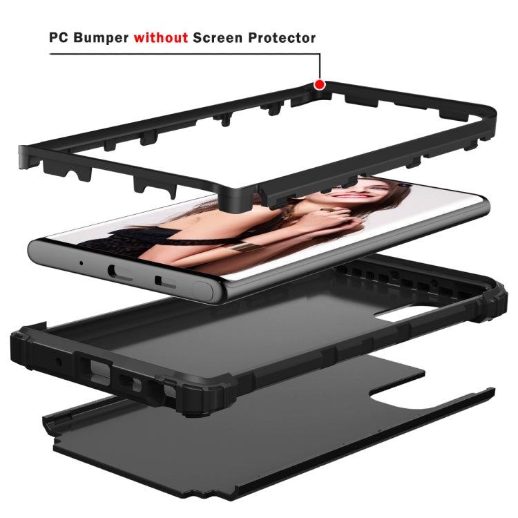 PC+ Silicone Three-piece Anti-drop Protection Case for Galaxy Note10+