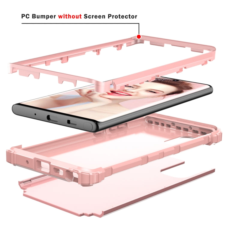 PC+ Silicone Three-piece Anti-drop Protection Case for Galaxy Note10+