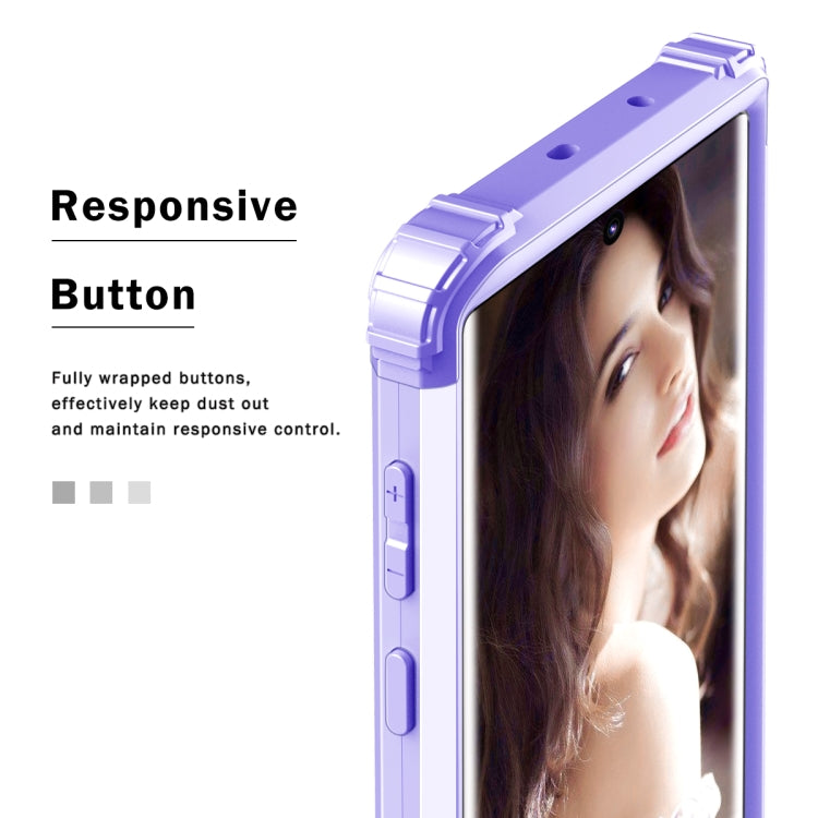 PC+ Silicone Three-piece Anti-drop Protection Case for Galaxy Note10+