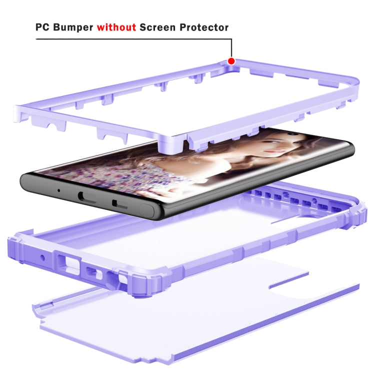 PC+ Silicone Three-piece Anti-drop Protection Case for Galaxy Note10+