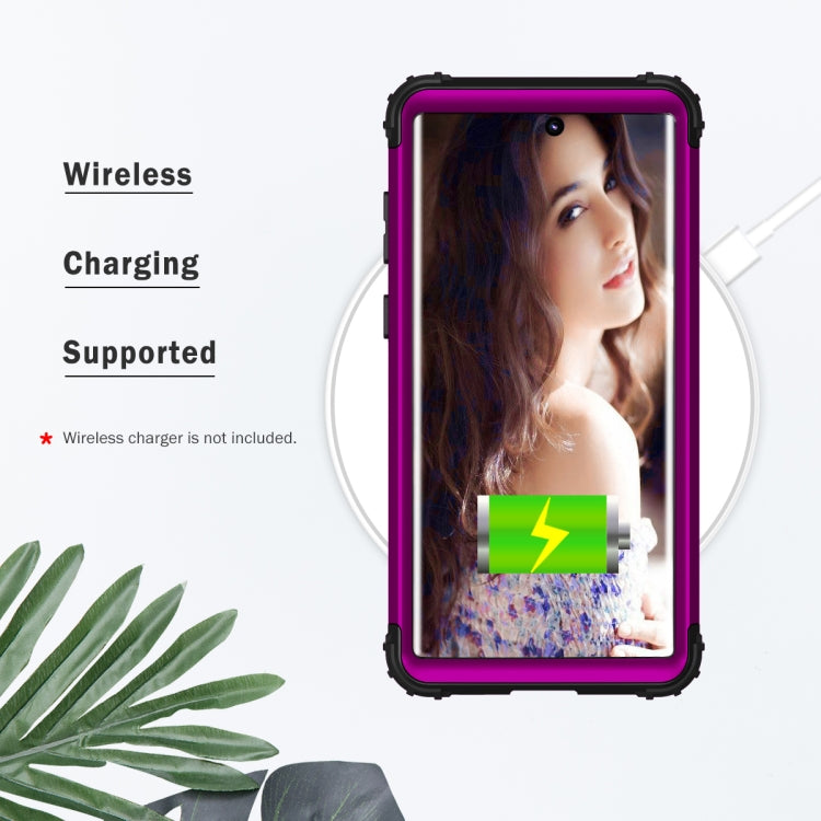 PC+ Silicone Three-piece Anti-drop Protection Case for Galaxy Note10+