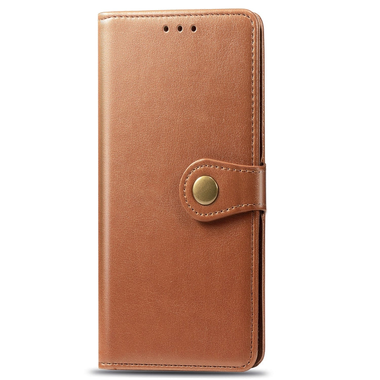 Retro Solid Color Leather Buckle Mobile Phone Protection Leather Case with Lanyard & Photo Frame & Card Slot & Wallet & Bracket Function for Sony Xperia XZ4