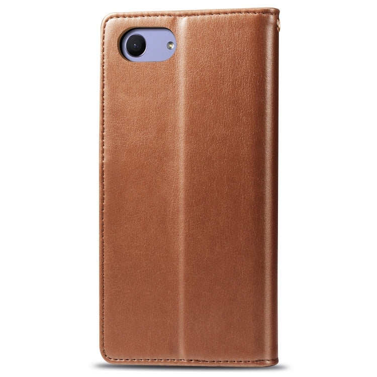 Retro Solid Color Leather Buckle Mobile Phone Protection Leather Case with Lanyard & Photo Frame & Card Slot & Wallet & Bracket Function for Sony Xperia XZ4 Compact / Xperia XZ4 Mini